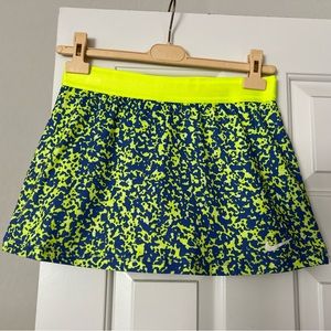 Nike Blue & Lime Yellow Mini Skirt, Size S, Great Condition.